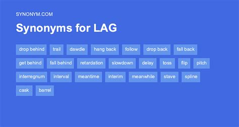 another word for lagged|Lagging synonyms .